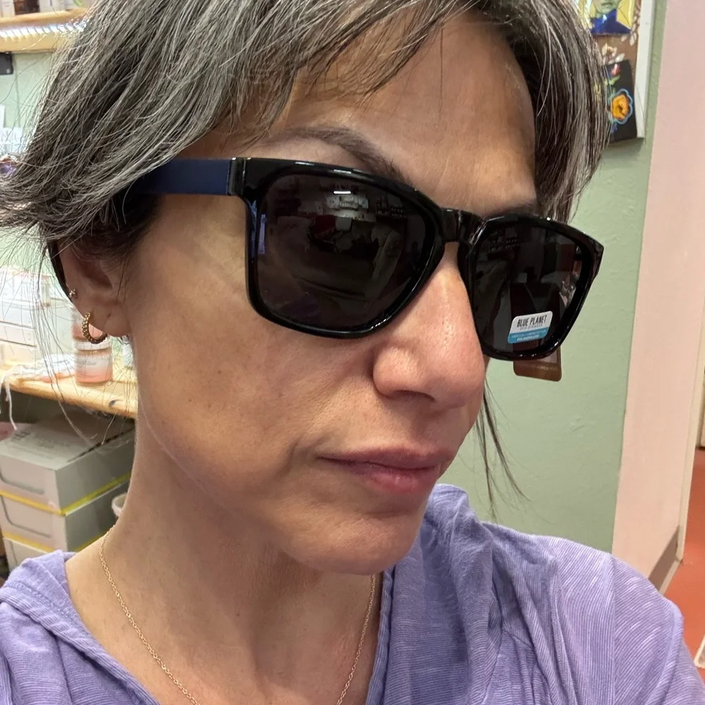 Blue planet eyewear #recycled plastic wood polarized sunglasses NWT unisex
